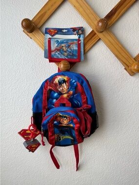 Vintage Superman Backpack and Wallet